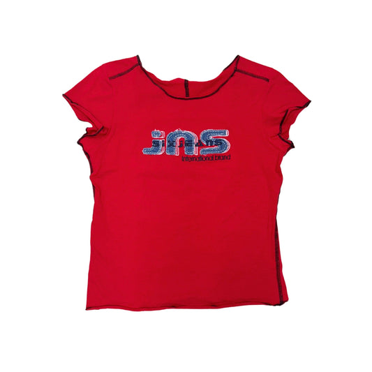 Six Jeans Red Graphic T-Shirt