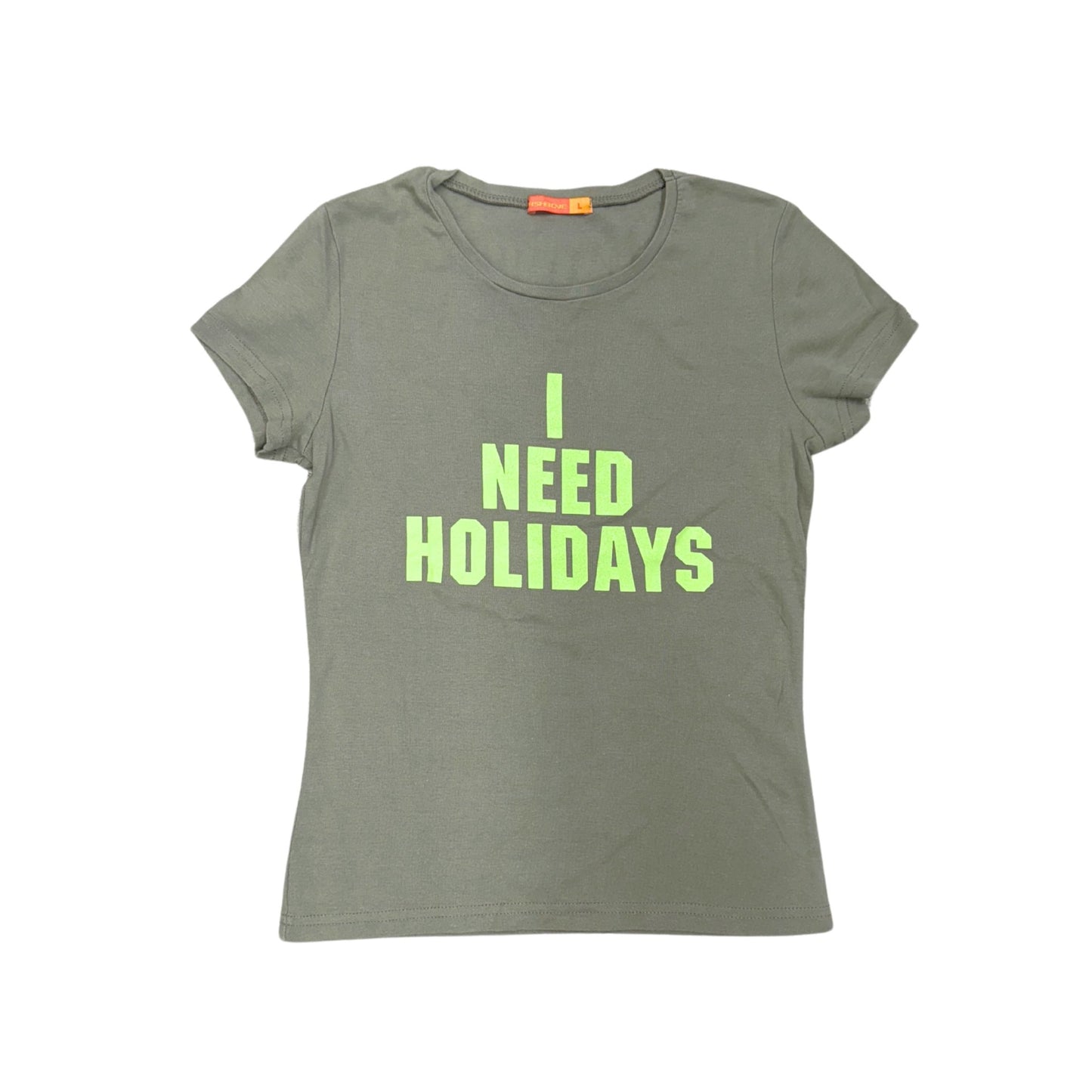 Fishbone Green I Need Holidays Now T-Shirt