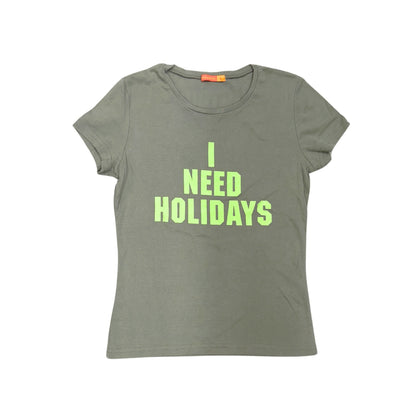Fishbone Green I Need Holidays Now T-Shirt