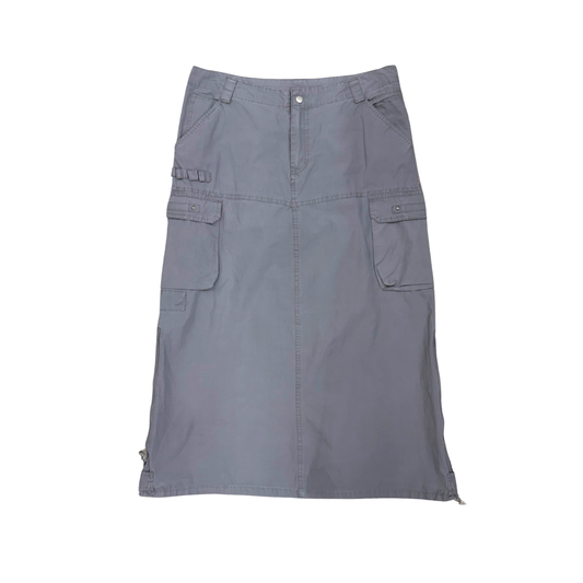 Geekay Gray Cargo Maxi Skirt