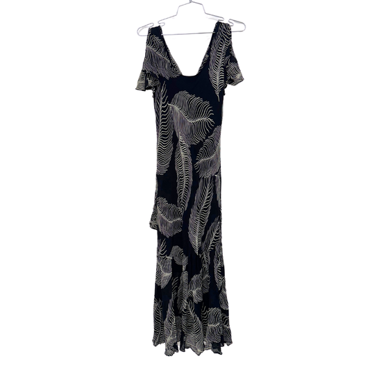 Bella Blue Black Maxi Dress