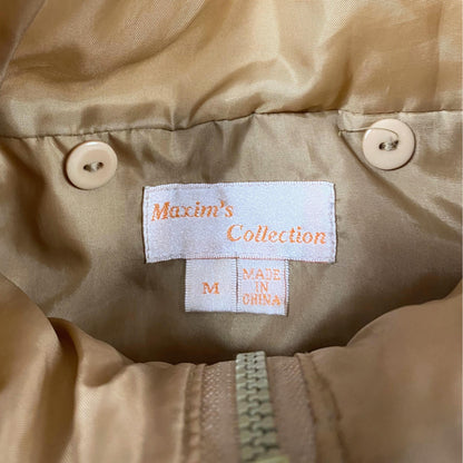Y2k Maxim's Collection Beige Puffer Jacket