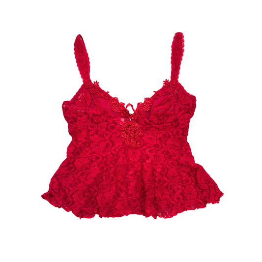Secret Treasures Red Lace Cami