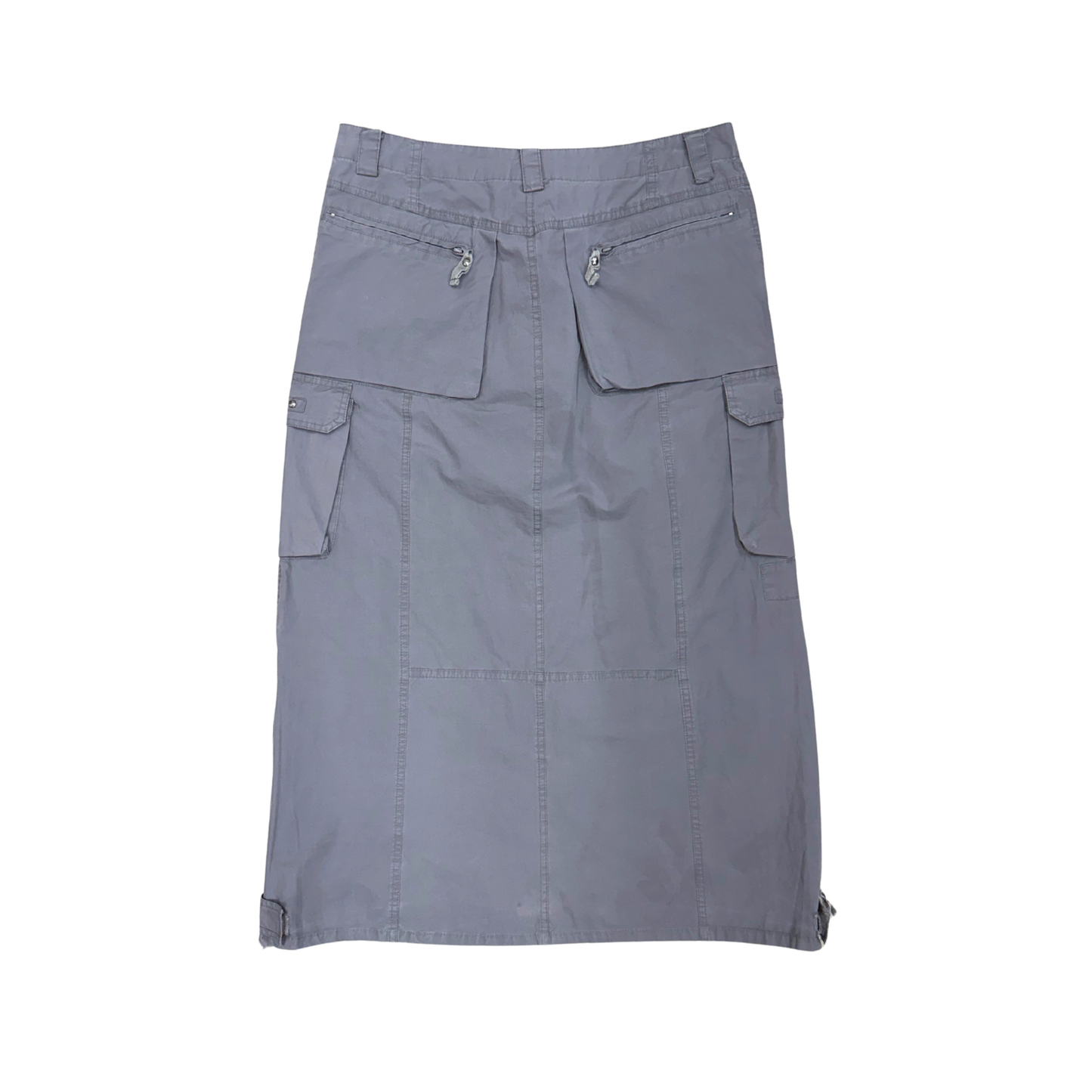 Geekay Gray Cargo Maxi Skirt