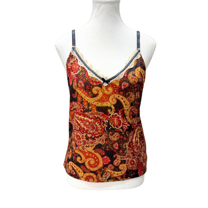 Orange Paisley Cami