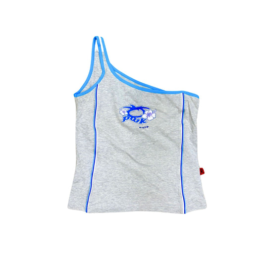 Pickwick Gray One Shoulder Top