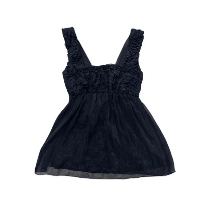 Charlotte Russe Black Floral Top