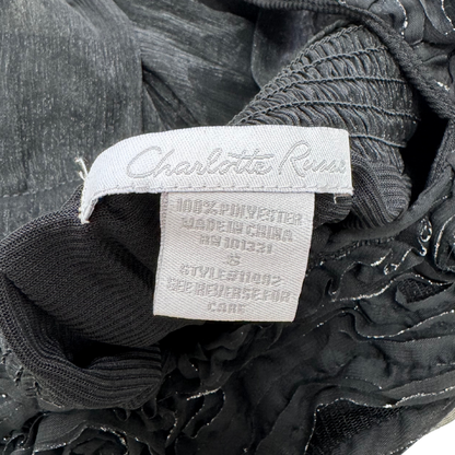 Charlotte Russe Black Floral Top