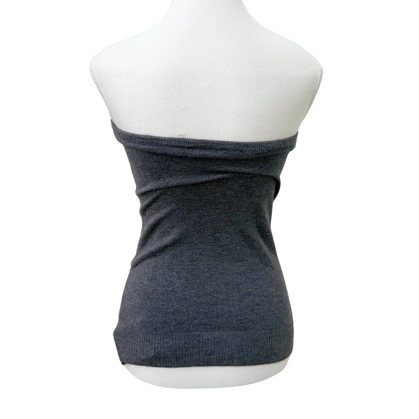 Fruity Fashion Gray Sequin Strapless Top