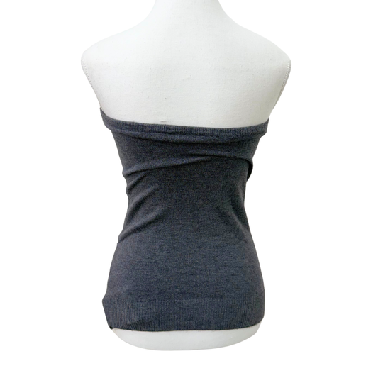 Fruity Fashion Gray Sequin Strapless Top