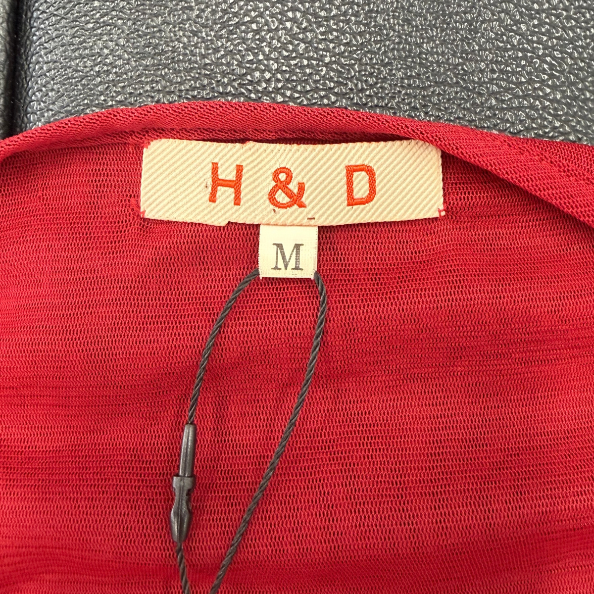 H & D Red Sequin Beaded Mesh Tank Top