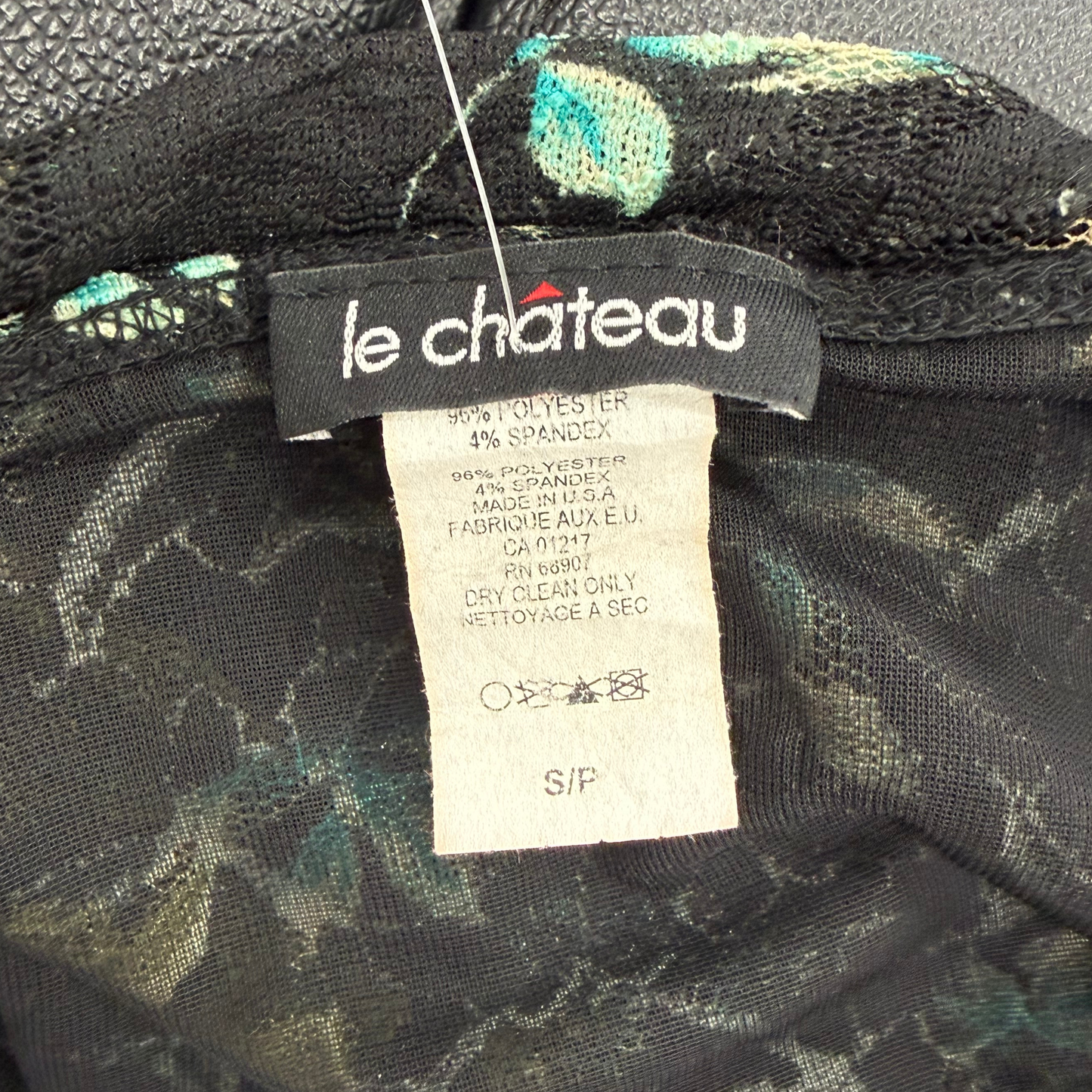 Le Chateau Green Floral Halter Top