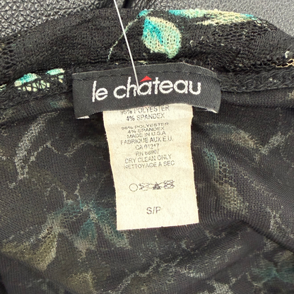 Le Chateau Green Floral Halter Top