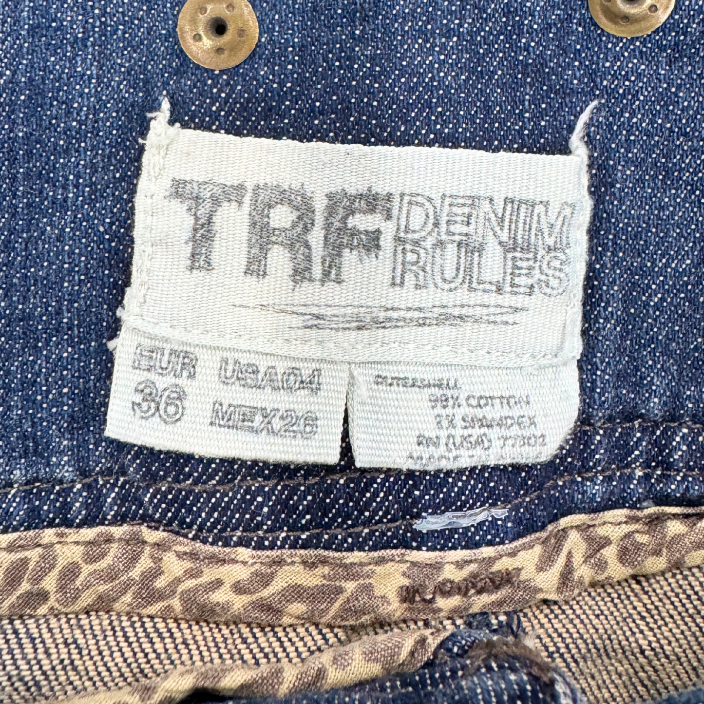 TRF Denim Mini Skirt