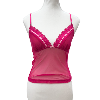 La Senza Pink Mesh Cami