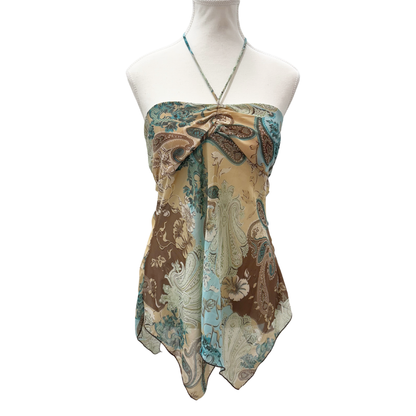 JNT Paisley Halter Top