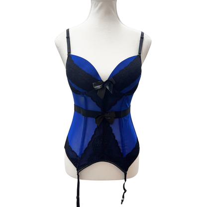 Blue Bustier Top