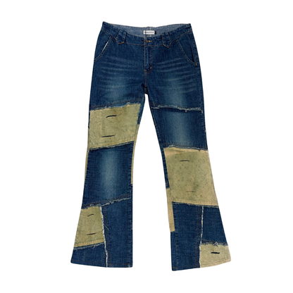 Terranova Denim Patchwork Flare Jeans