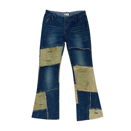 Terranova Denim Patchwork Flare Jeans