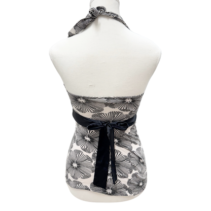 Dynamite White Floral Halter Top