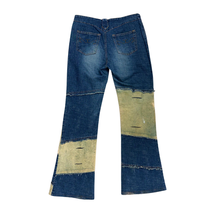 Terranova Denim Patchwork Flare Jeans