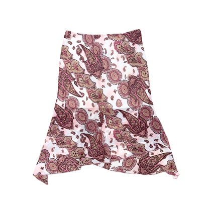 Vamp Pink Paisley Midi Skirt