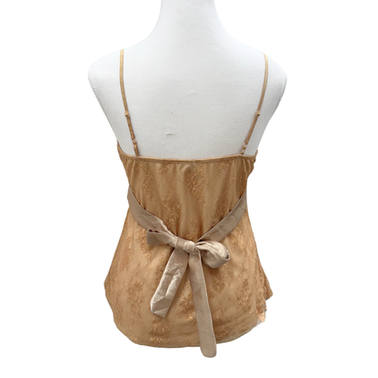 Original & Glamour Yellow Mesh Lace Cami