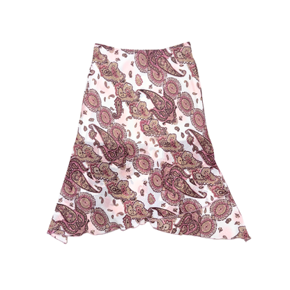 Vamp Pink Paisley Midi Skirt