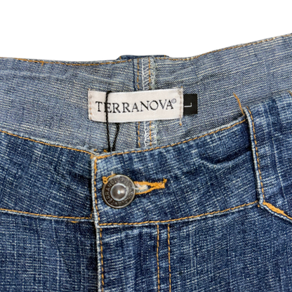 Terranova Denim Patchwork Flare Jeans