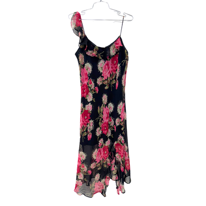 Miss B. Black Floral Maxi Dress