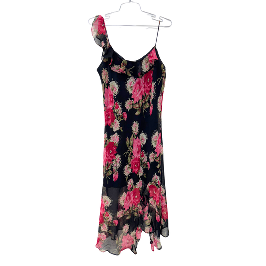 Miss B. Black Floral Maxi Dress