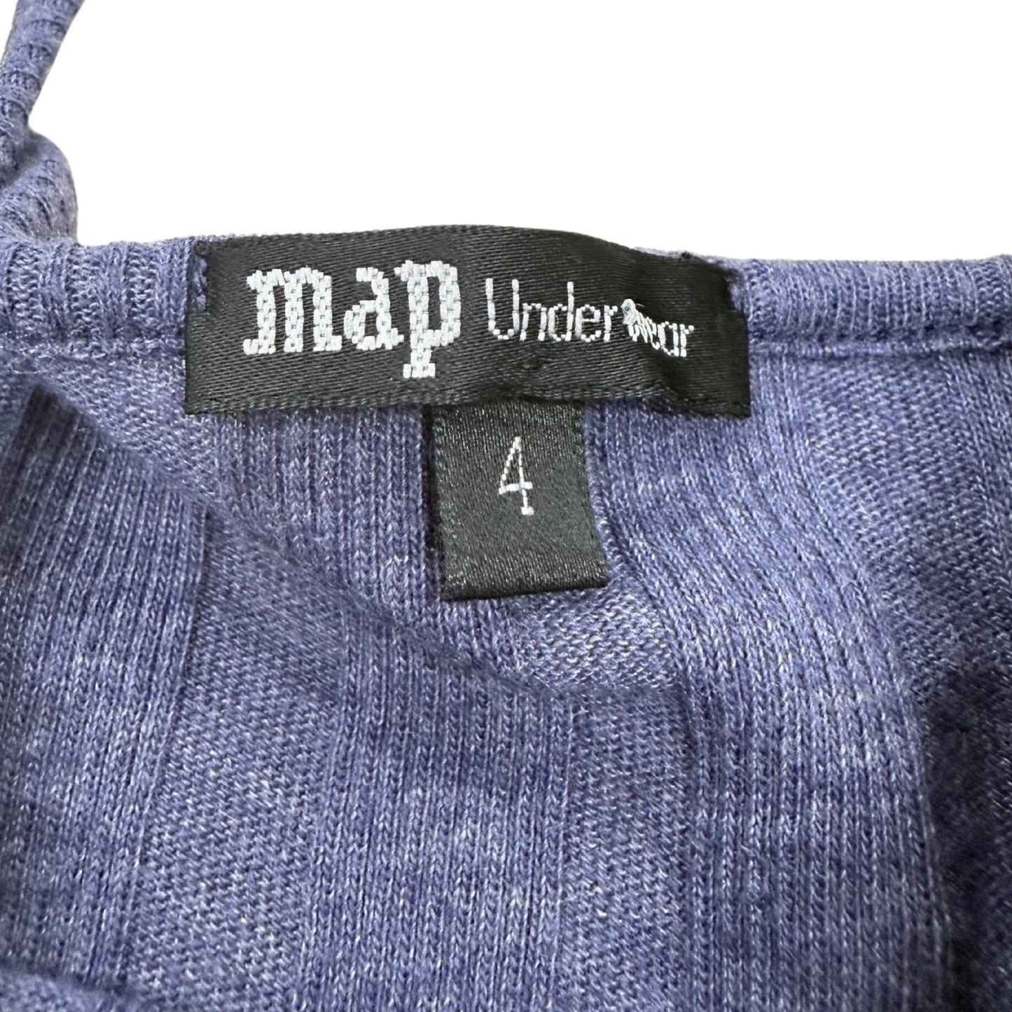 Map Purple Ribbed Cami