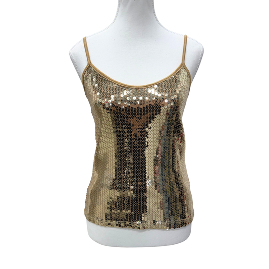 Specchio Yellow Sequin Cami