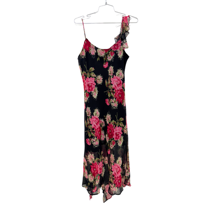 Miss B. Black Floral Maxi Dress