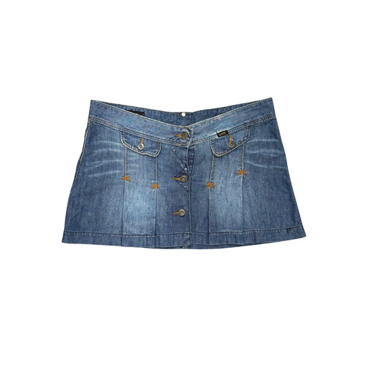 Lee Denim Pleated Mini Skirt