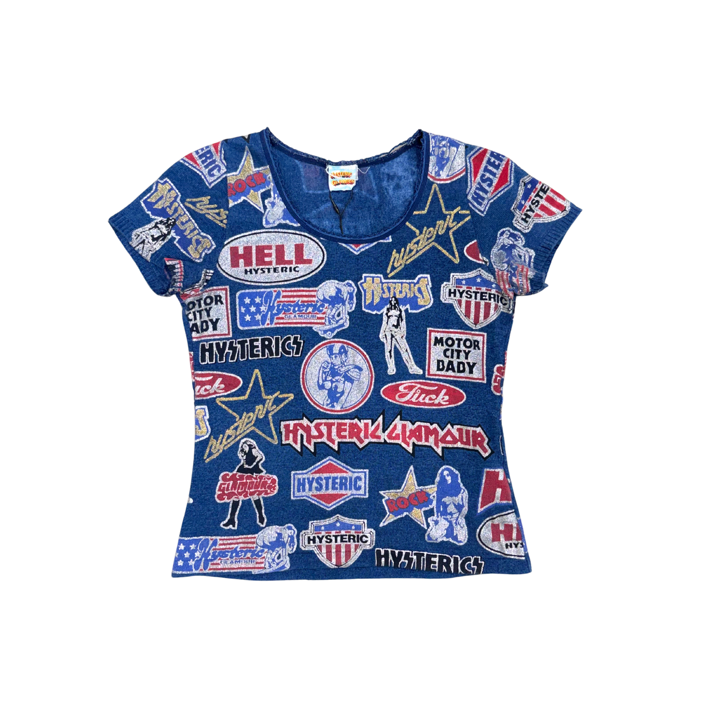 Hysteric Glamour Blue Knitted Top