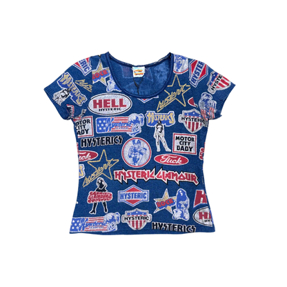 Hysteric Glamour Blue Knitted Top