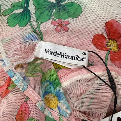 Verde Veronica Pink Floral Mesh Cami
