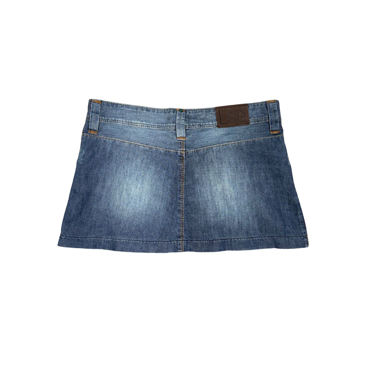 Lee Denim Pleated Mini Skirt