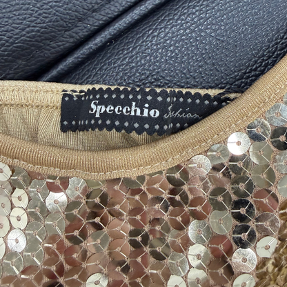 Specchio Yellow Sequin Cami