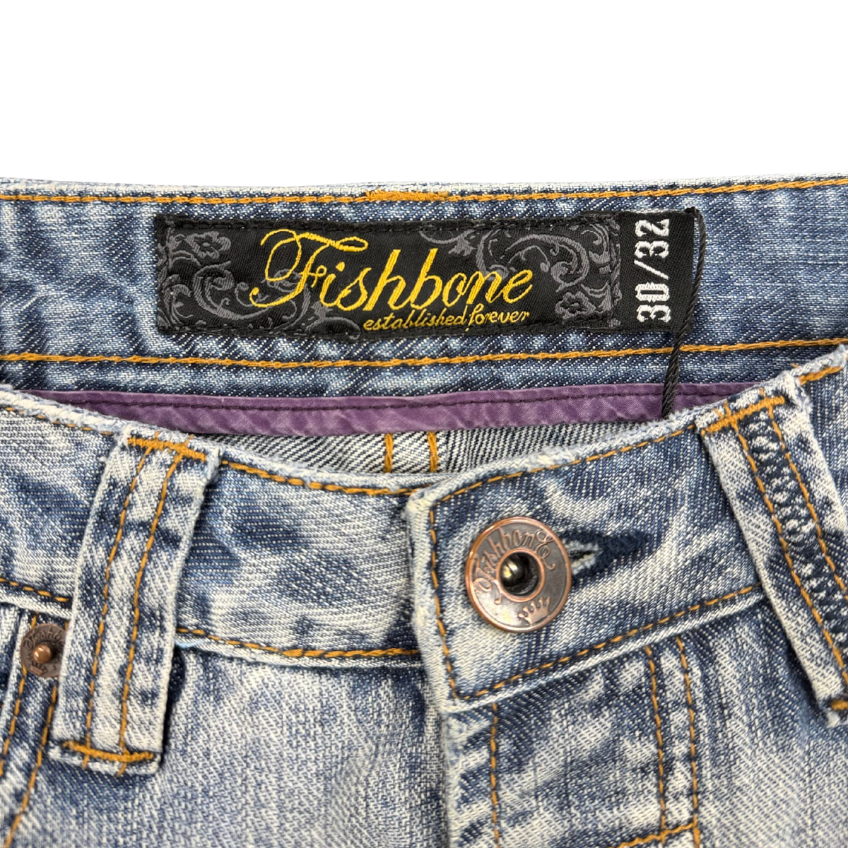 Fishbone Boot Cut Jeans