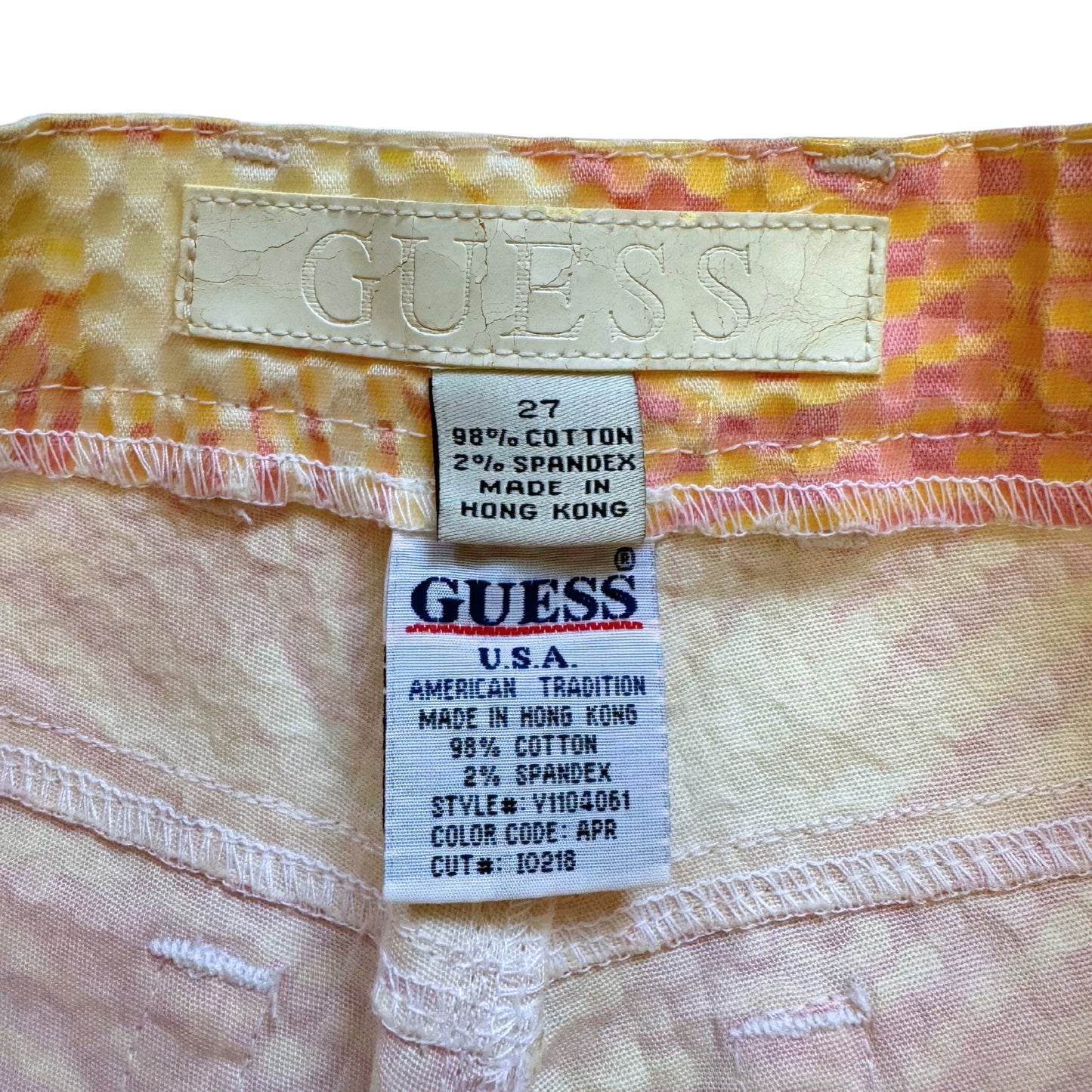 Vintage 2000s Y2k Guess Jeans Zebra Textured Pant