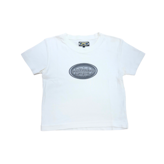 Silverware Metropilitan White Graphic Baby Tee