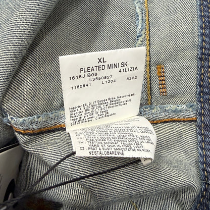 Lee Denim Pleated Mini Skirt