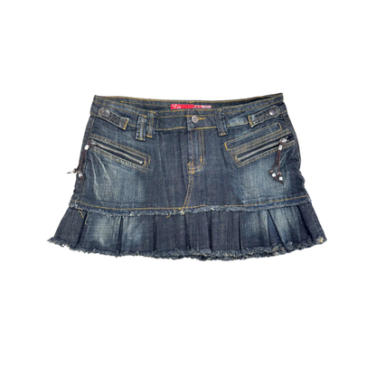 Rossa Miss Dark Washed Denim Mini Skirt
