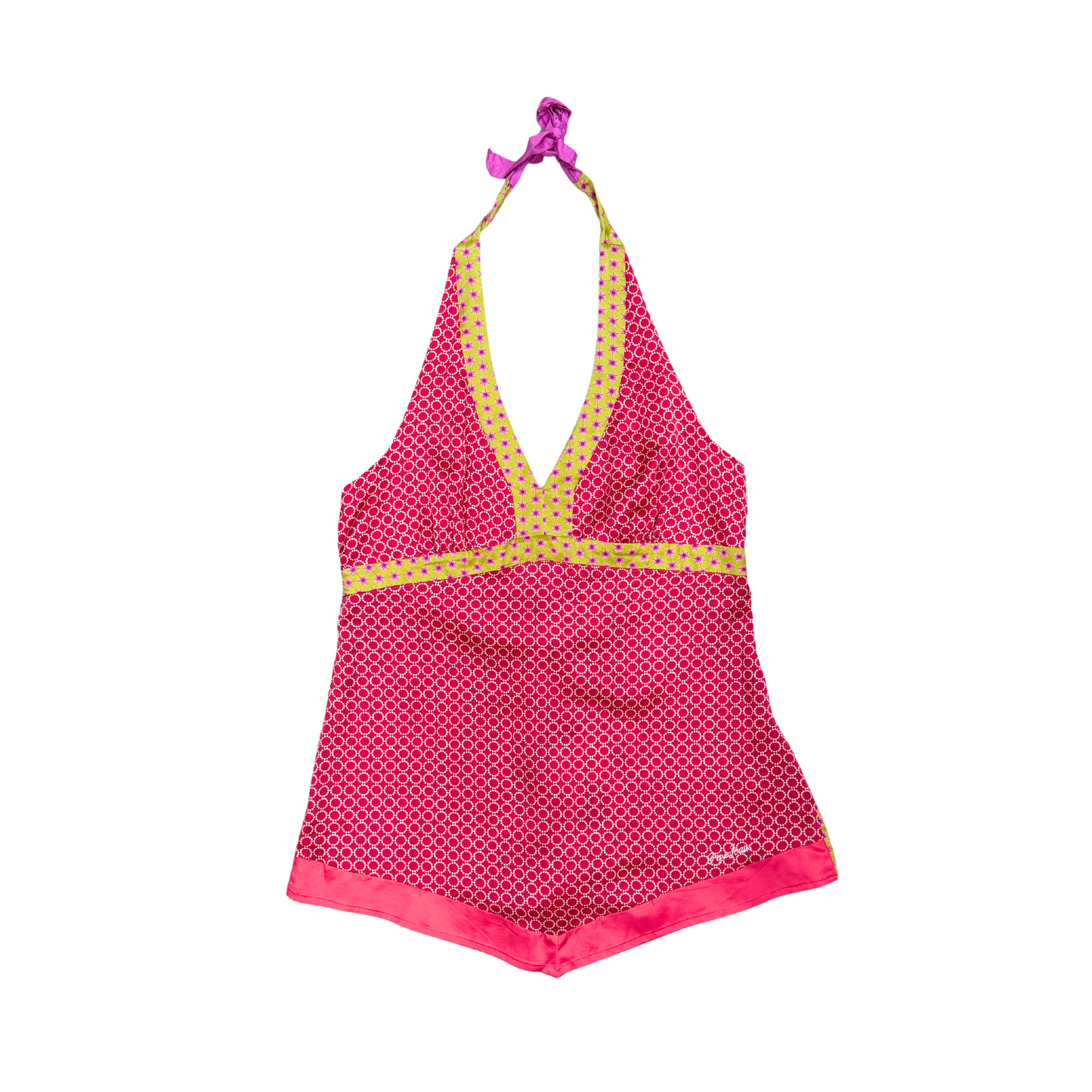 Pepe Jeans Pink Satin Halter Top