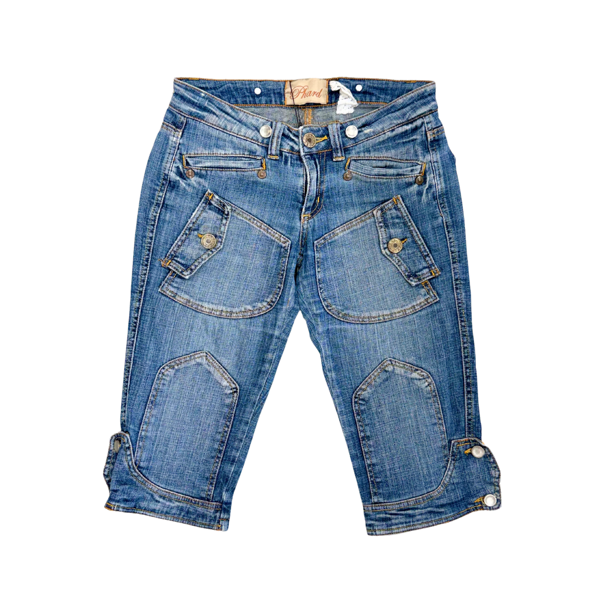 Phard Cargo Denim Capri