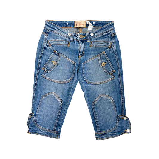 Phard Cargo Denim Capri