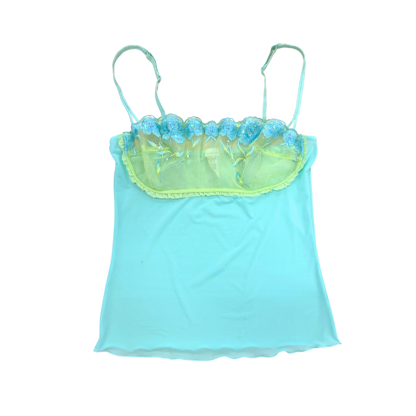 Yamamay Blue Green Mesh Cami