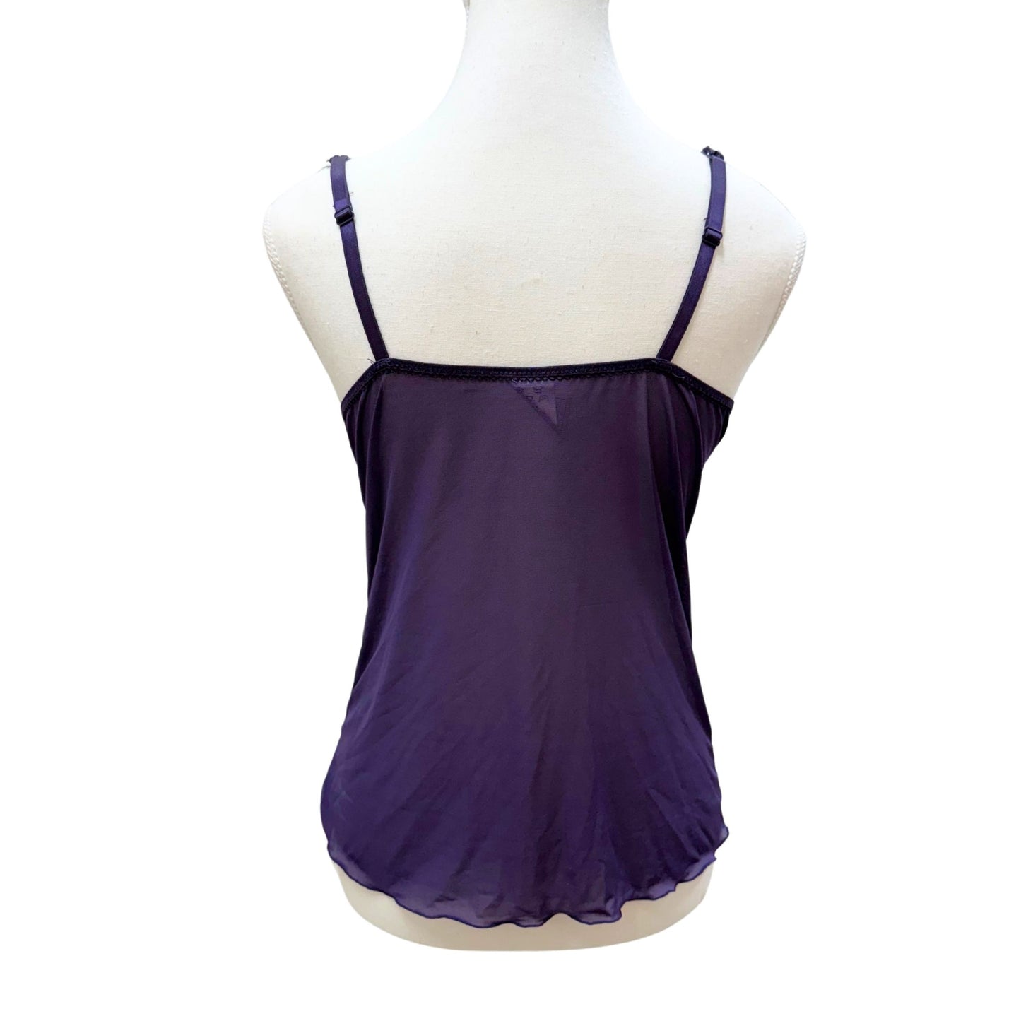 Miriale Purple Lace Satin Cami